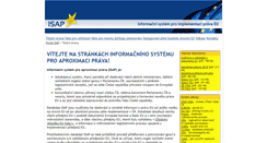 Desktop Screenshot of isap.vlada.cz